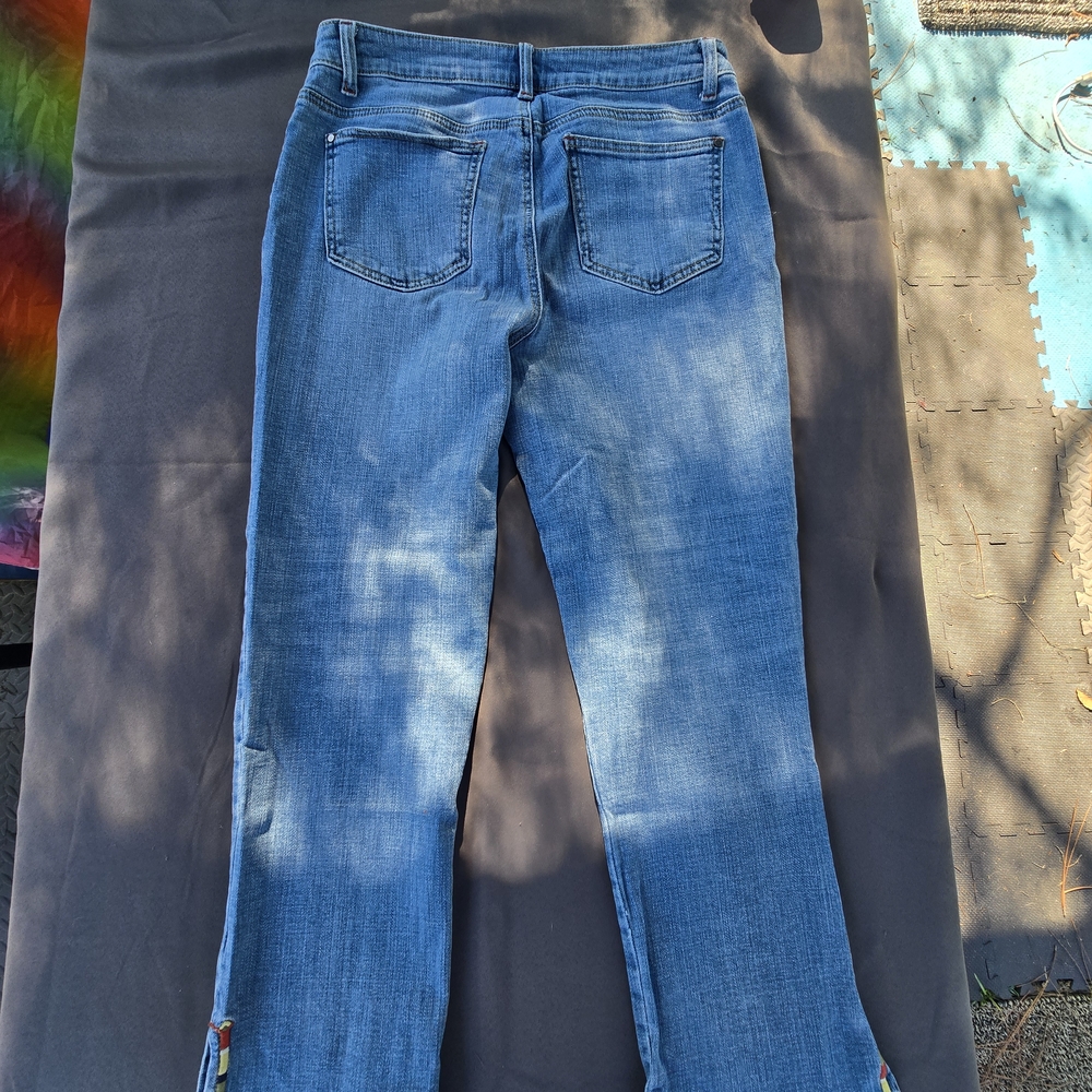 Tru Luxe Jeans Blue Flare & Wide Leg 10 A-17 - Picture 2 of 14